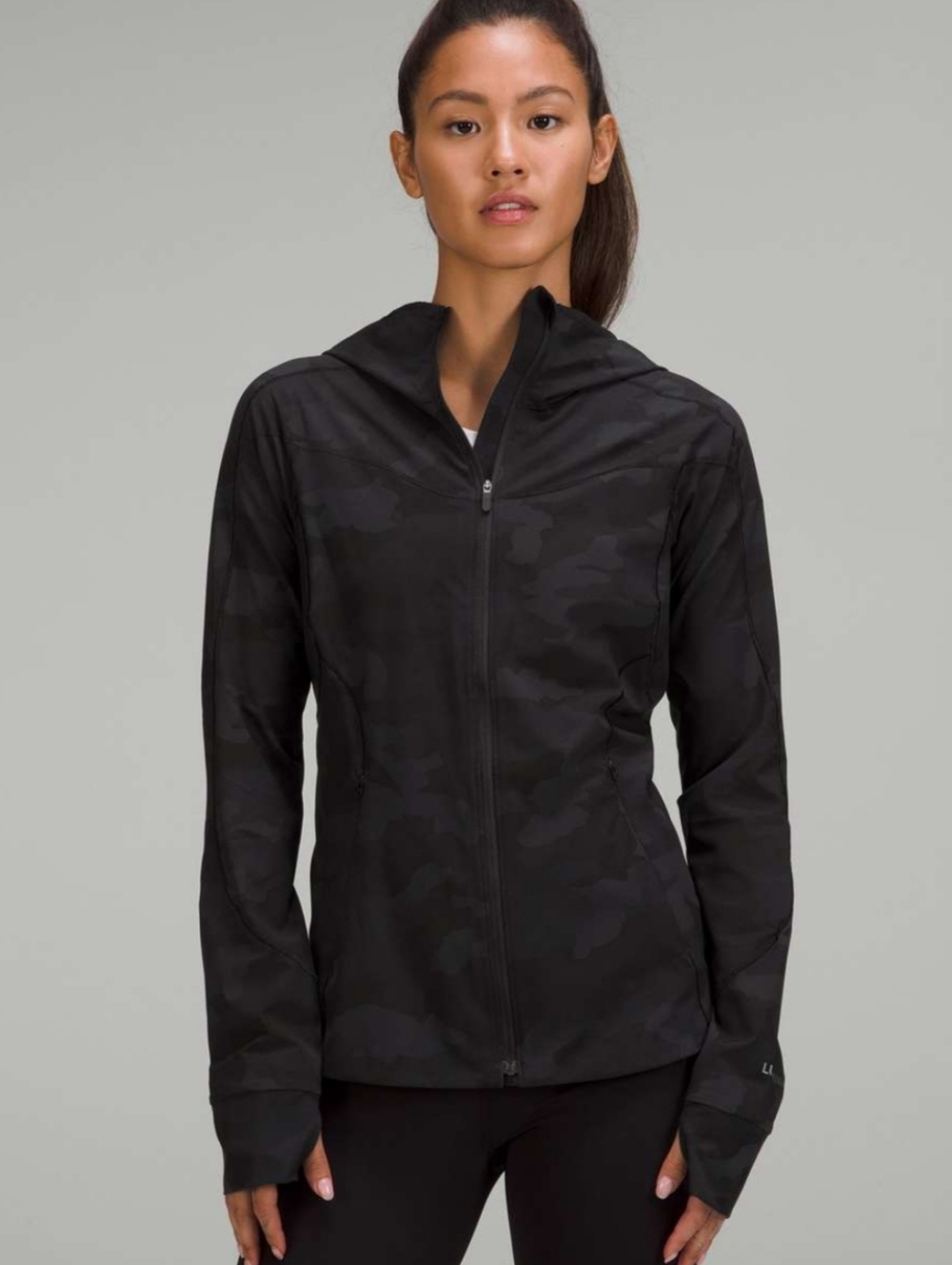Lululemon Mist Over Windbreaker Heritage 365 Camo Deep Coal Multi